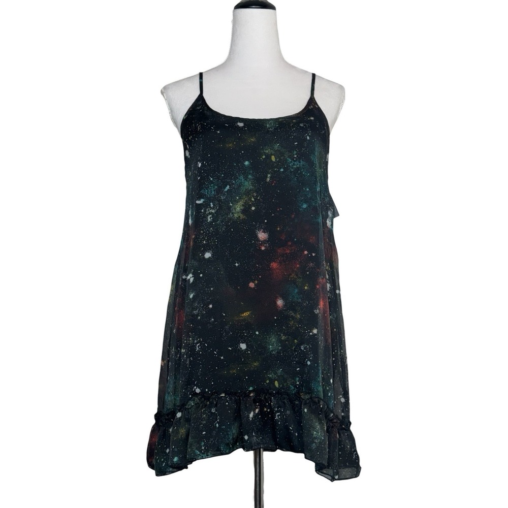 Volcom Babydoll Slip Dress Small Galaxy Void Ethereal FairyGrunge Whimsigoth Y2K